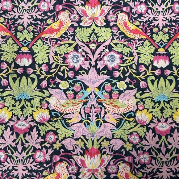 J. Crew Liberty Art Fabrics Strawberry Thief Peony Penny Birds Top - Picture 4 of 10